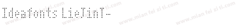Ideafonts LieJinT字体转换